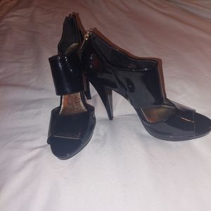 Patent leather heels